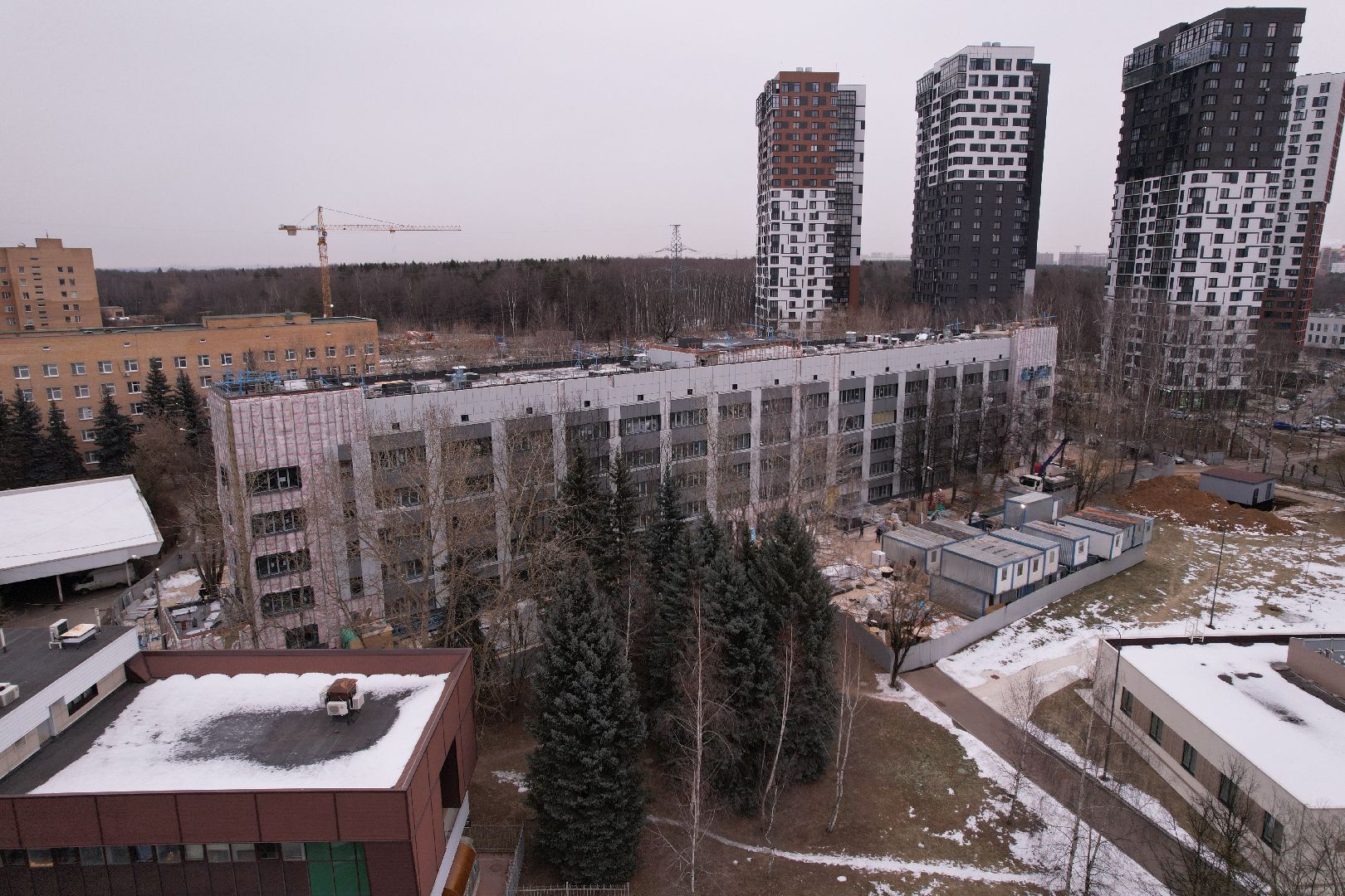 видео с коптера, медицина одинцова,