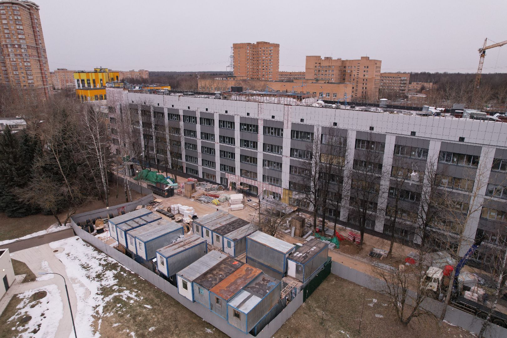 видео с коптера, медицина одинцова,