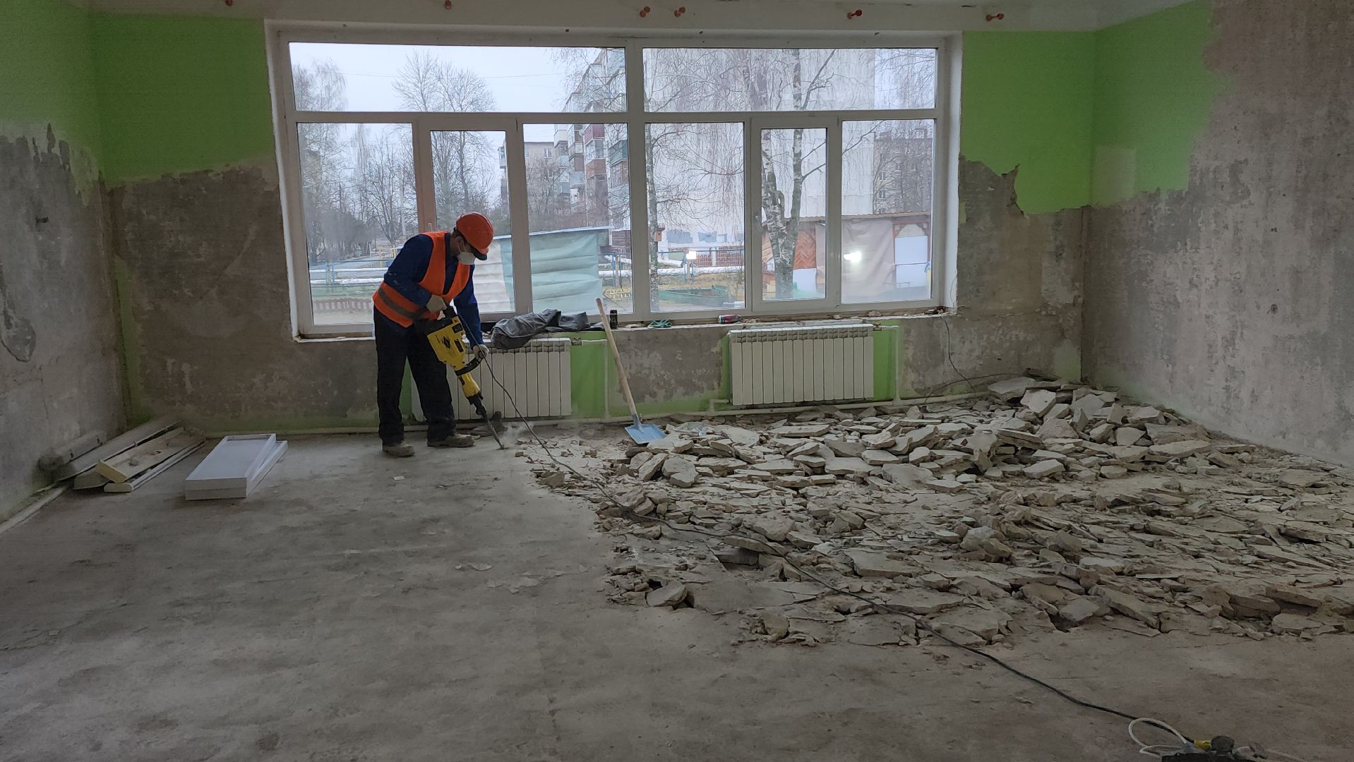 микрорайон имени Ногина, серпухов, поселок Пограничный, детский сад улыбка, капитальный ремонт детского сада, вертикалка,