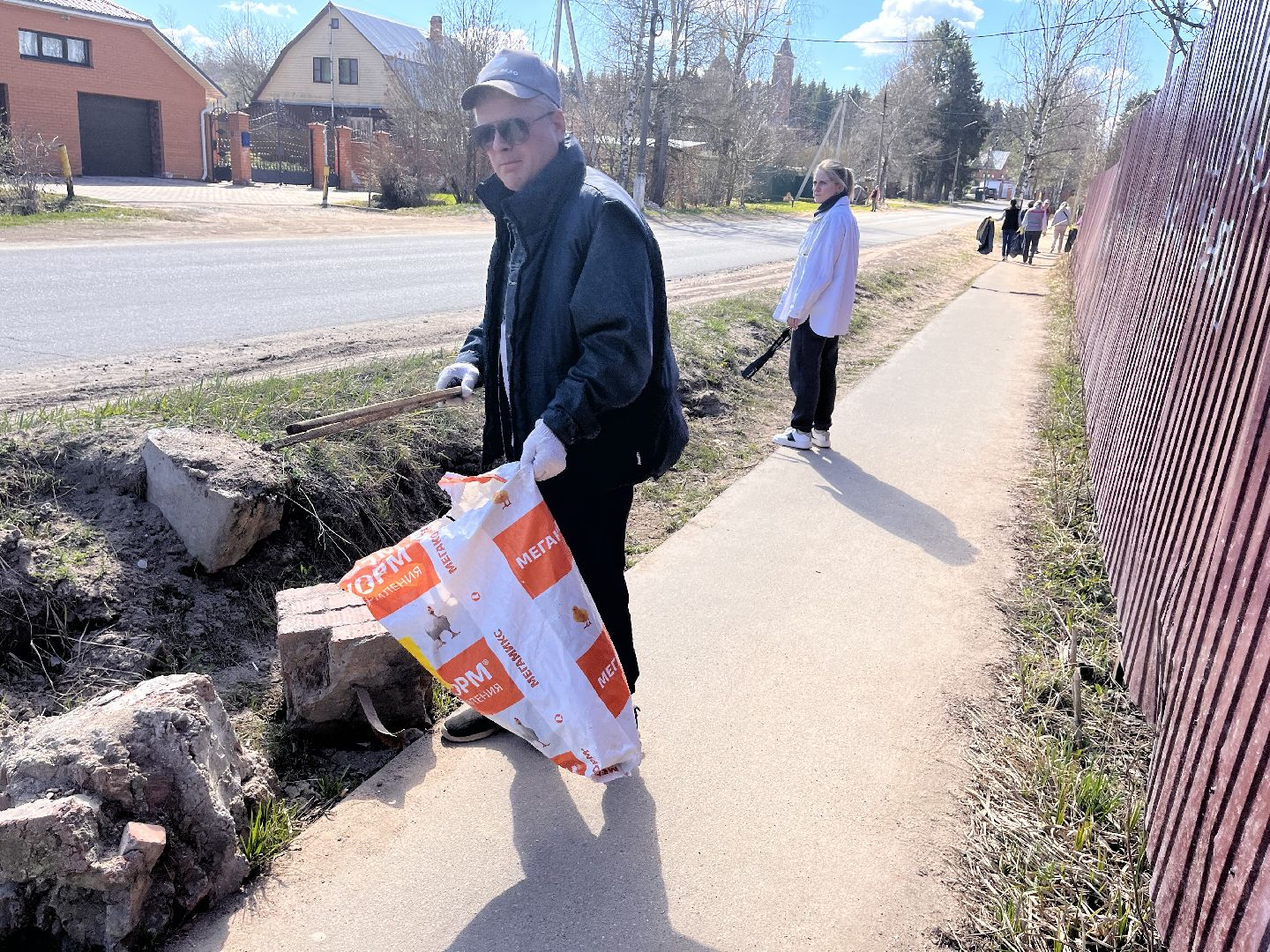 Шаховская, субботник, уборка