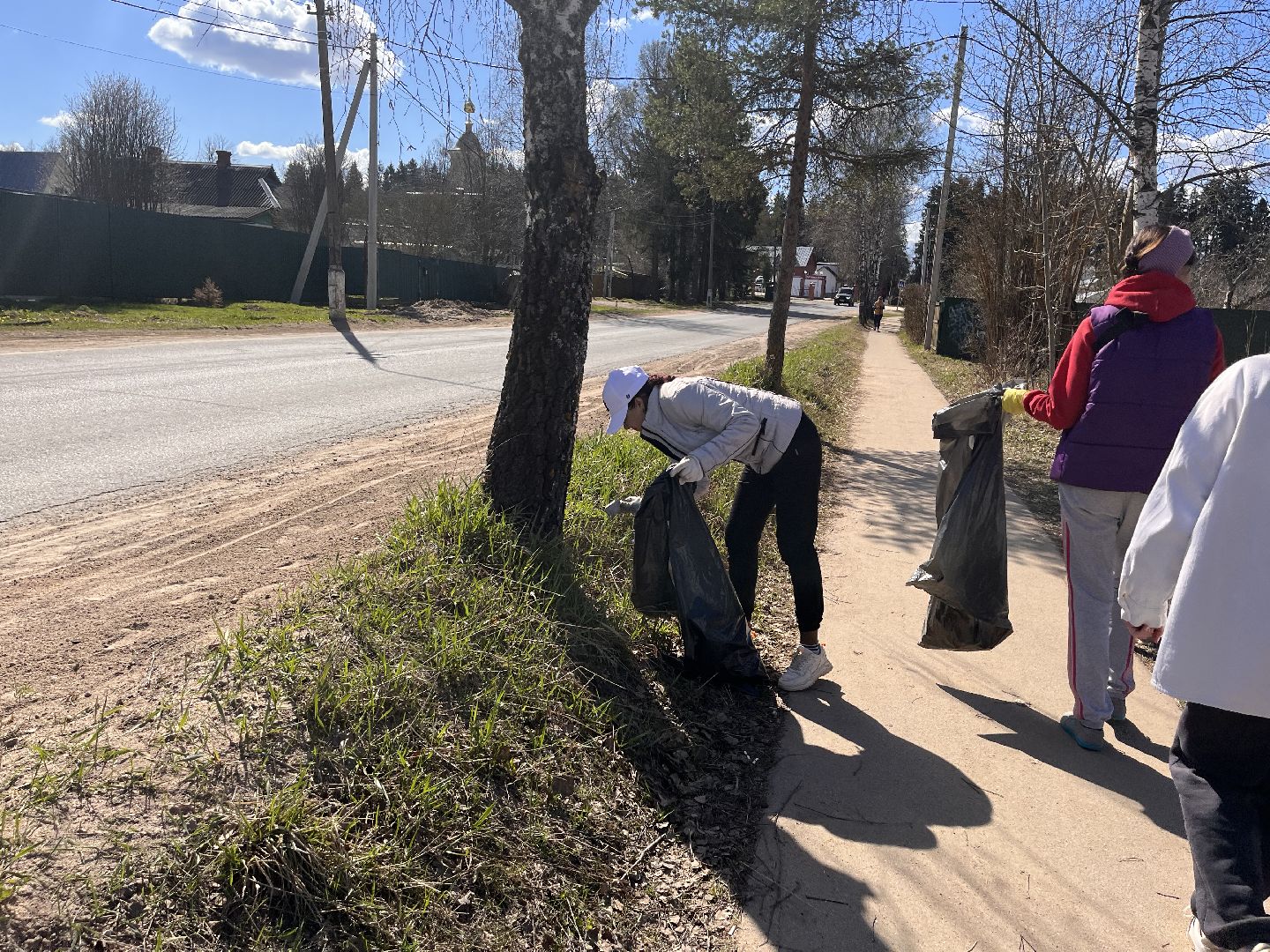 Шаховская, субботник, уборка