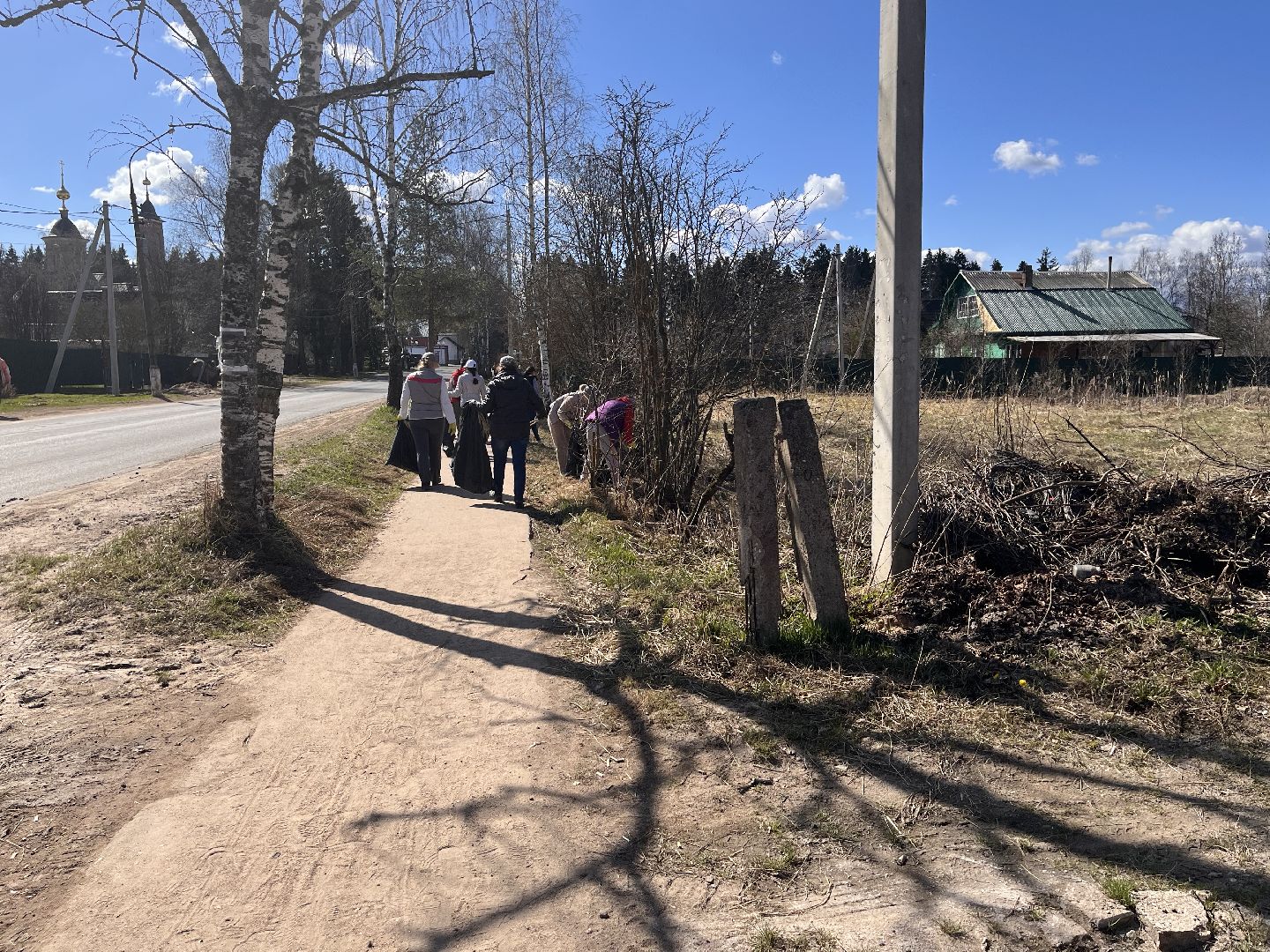 Шаховская, субботник, уборка