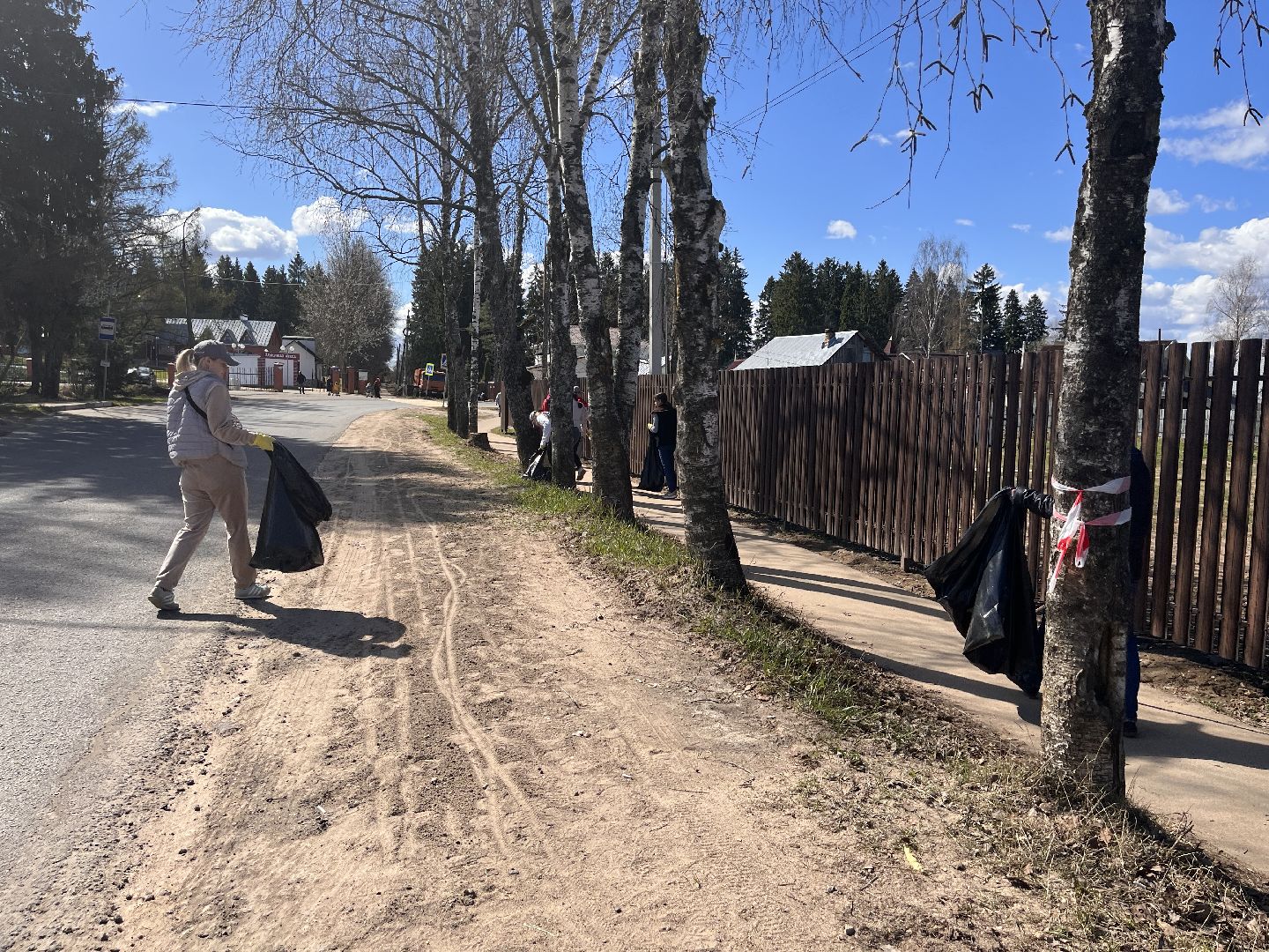 Шаховская, субботник, уборка