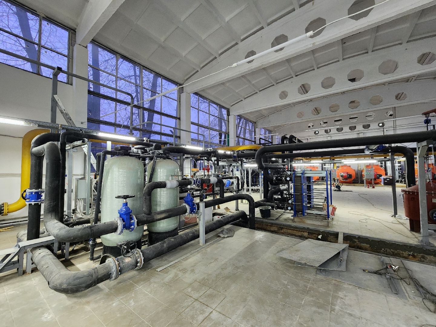 Чехов, Чехов-7, деревня Алексеевка, бывший поселок Чернецкое, котельная 6, реконструкция, модернизация, капитальный ремонт, новое оборудование, автоматизация процессов, глава округа михаил собакин, теплоснабжение, горячее водоснабжение, вертикалки,