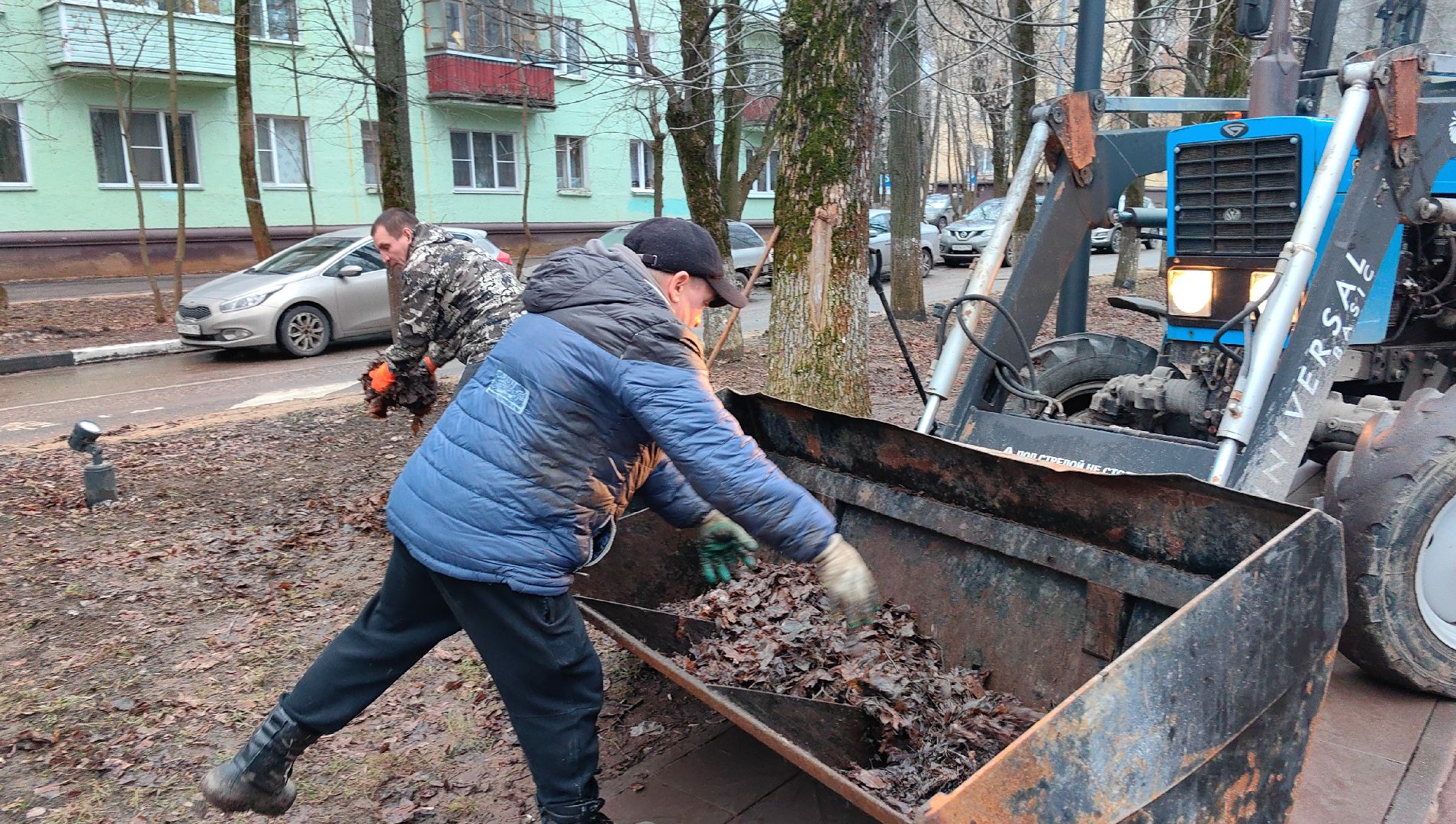 территория, уборка, дороги, листва, трактор, вертикалки,