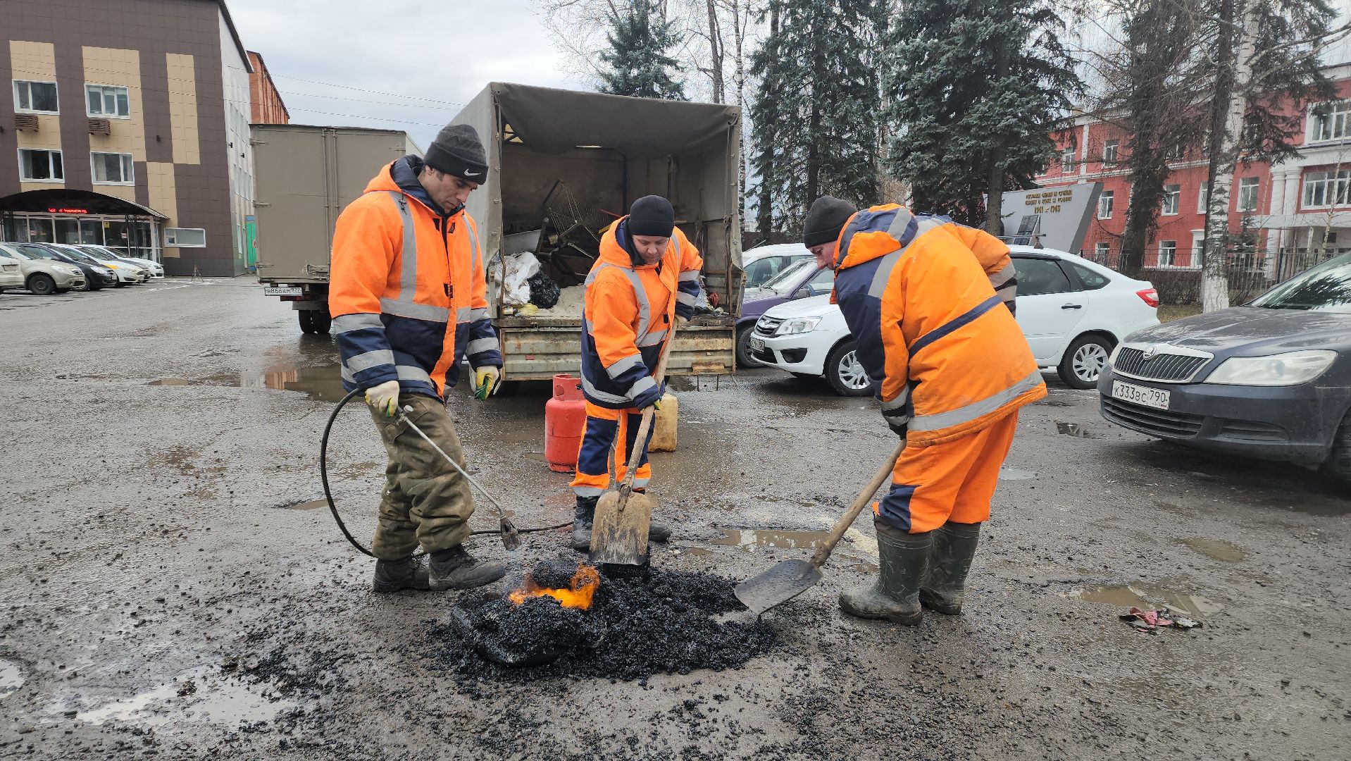 вертикалки, ивантеевка, ямочный ремонт, дорожное покрытие, асфальтирование, коммунальные службы,