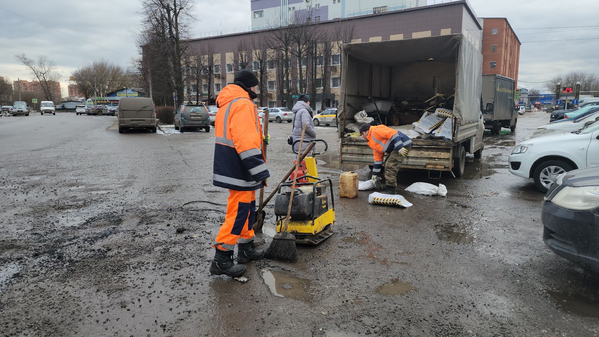 вертикалки, ивантеевка, ямочный ремонт, дорожное покрытие, асфальтирование, коммунальные службы,