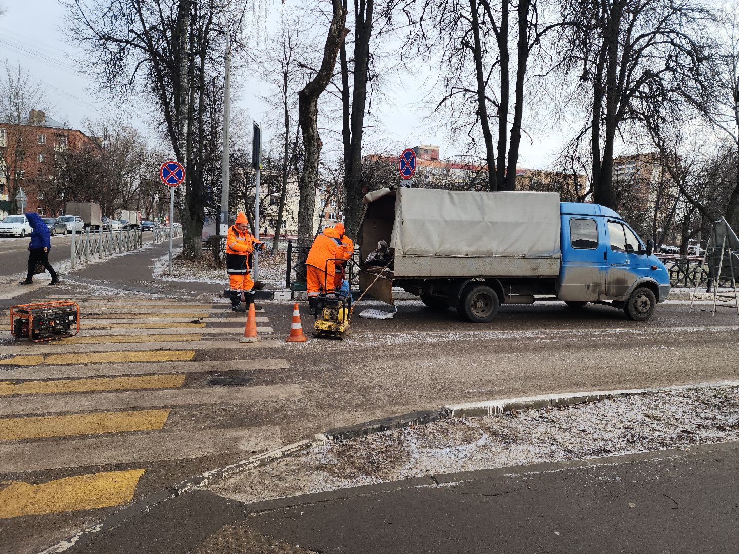 Подольск, Ямочный ремонт, Большая Зеленовская, Ремонт дорог, вертикалки,
