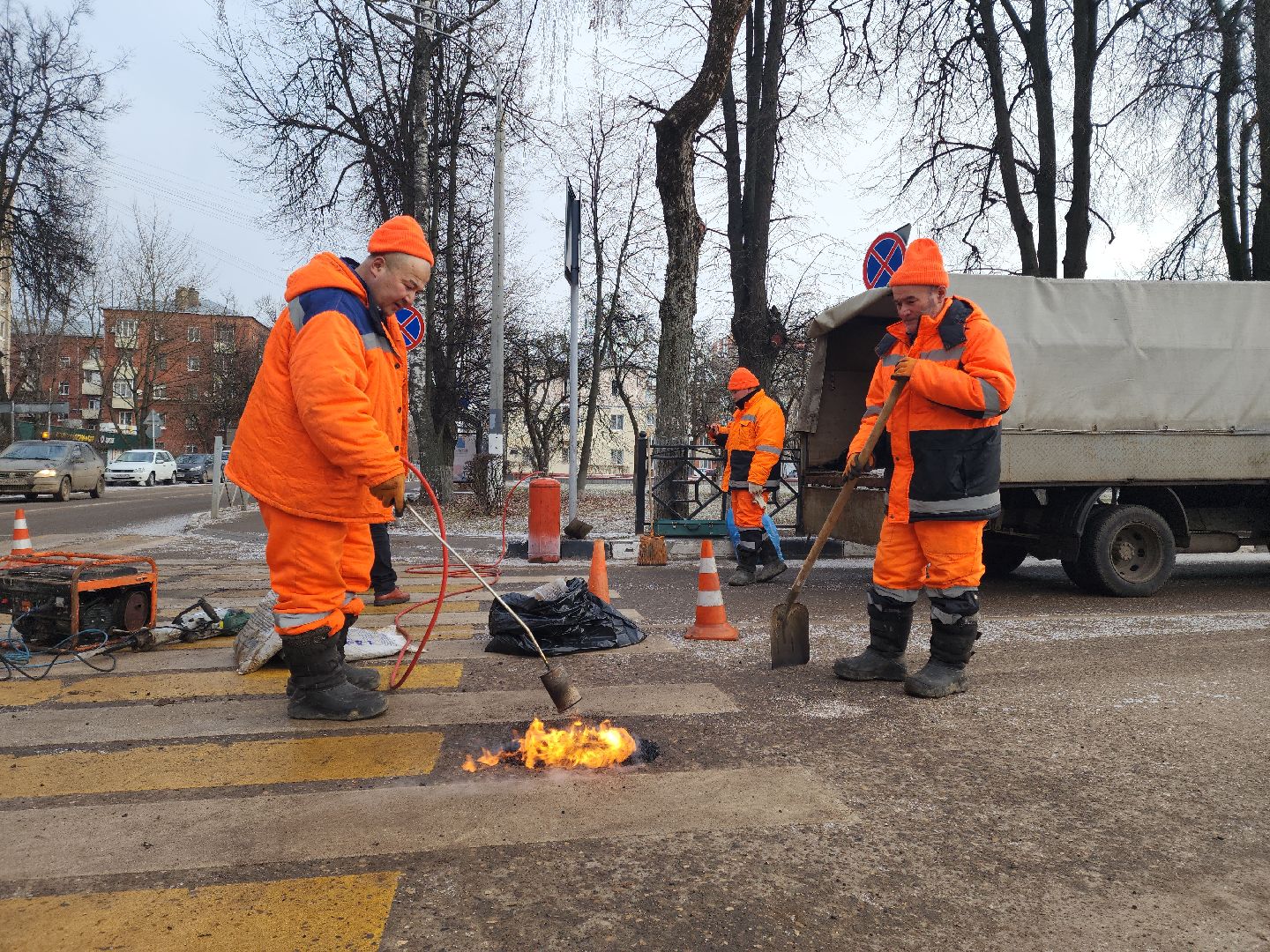 Подольск, Ямочный ремонт, Большая Зеленовская, Ремонт дорог, вертикалки,
