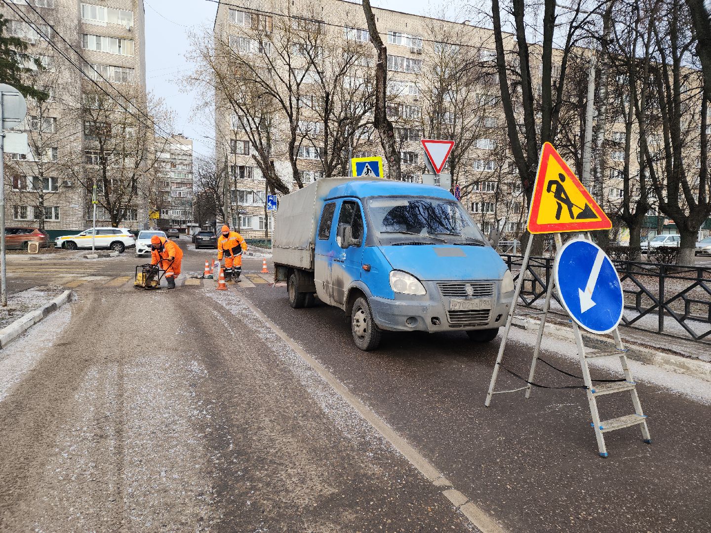 Подольск, Ямочный ремонт, Большая Зеленовская, Ремонт дорог, вертикалки,