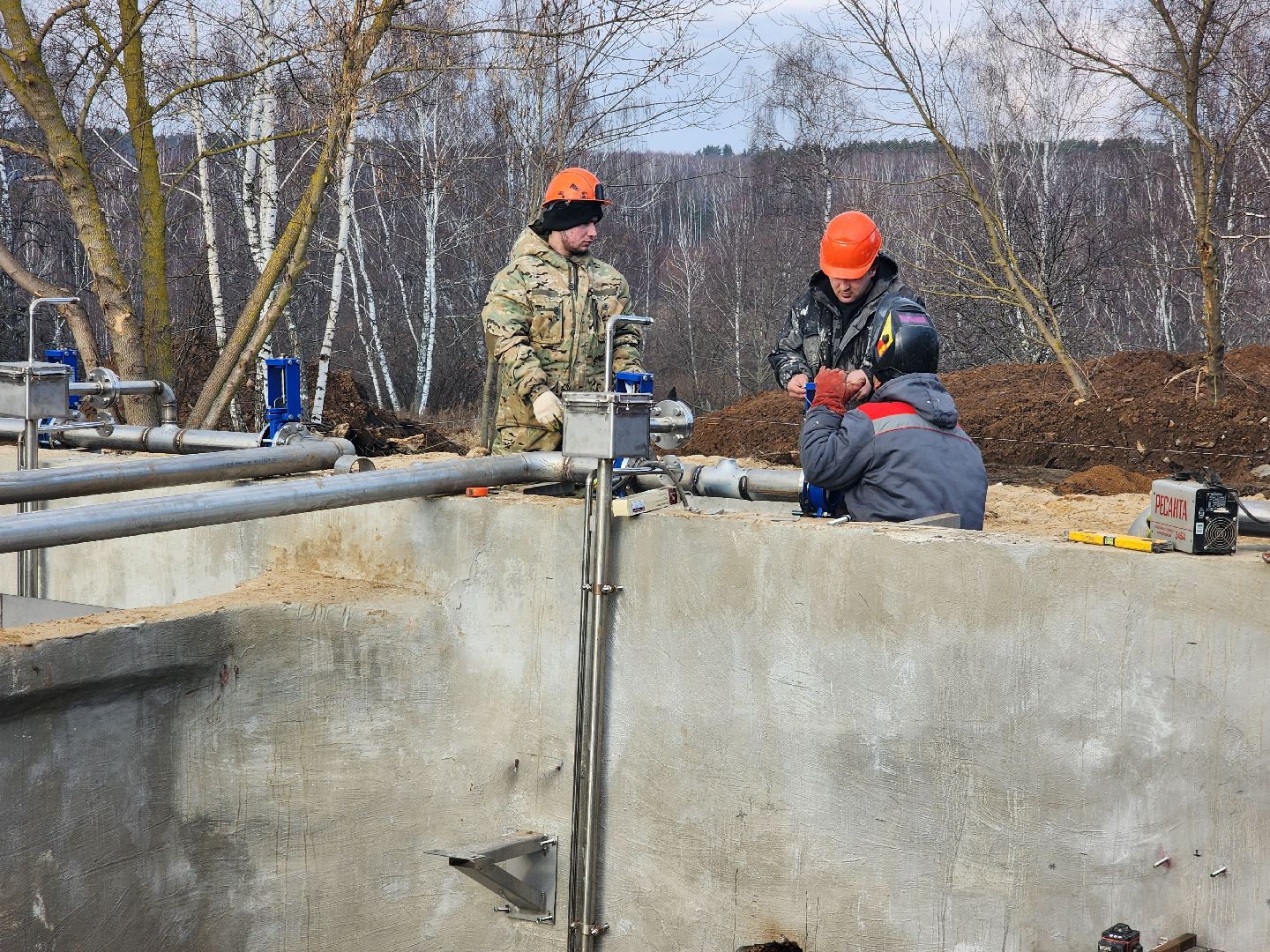 вертикалки, Зарайск, Капитальный ремонт очистных,