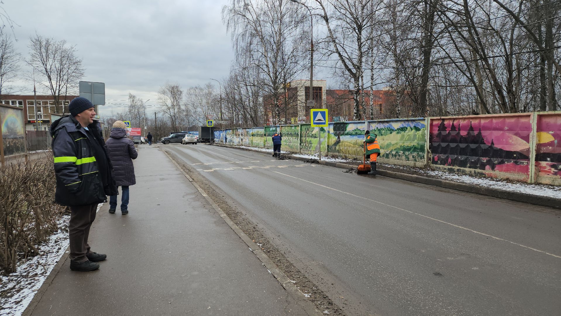 вертикалки, ивантеевка, уборка мусора, коммунальная служба, пушкинский, рабочие,
