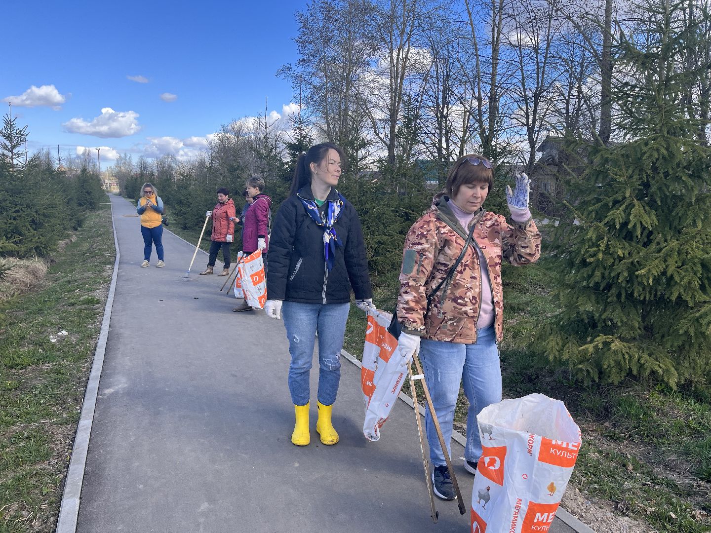 Шаховская, субботник, мусор,