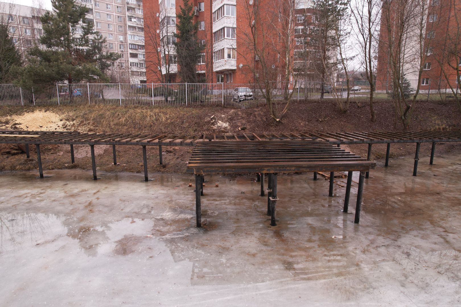 видео с коптера, чехов, благоустройство,