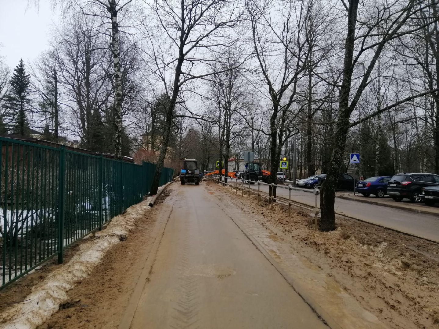 благоуйстройство, городской округ восход, уборка тротуара, пешеходная дорожка, вертикалки,