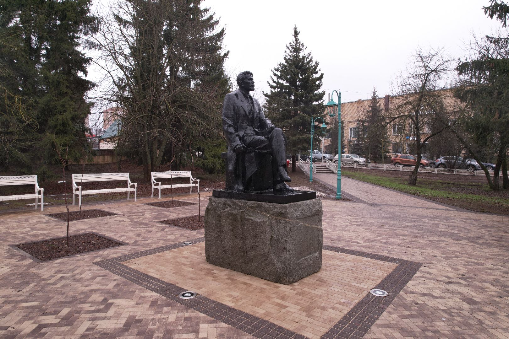 видео с коптера, чехов благоустройство,