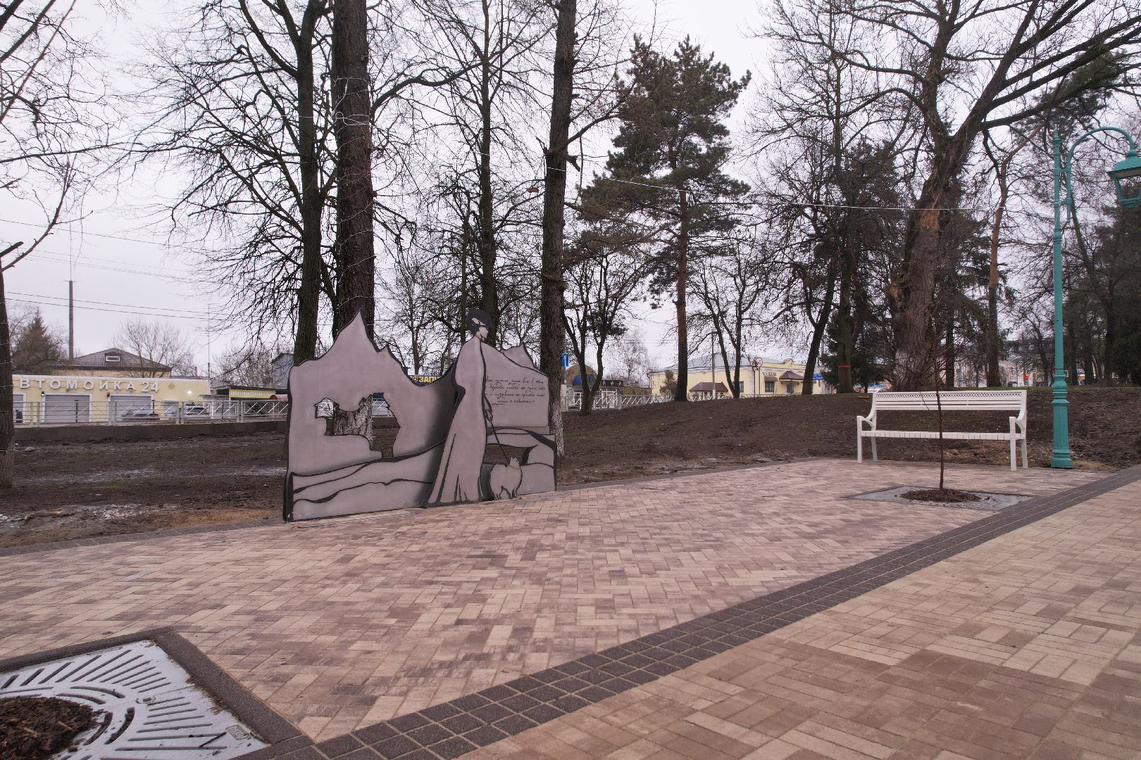 видео с коптера, чехов благоустройство,