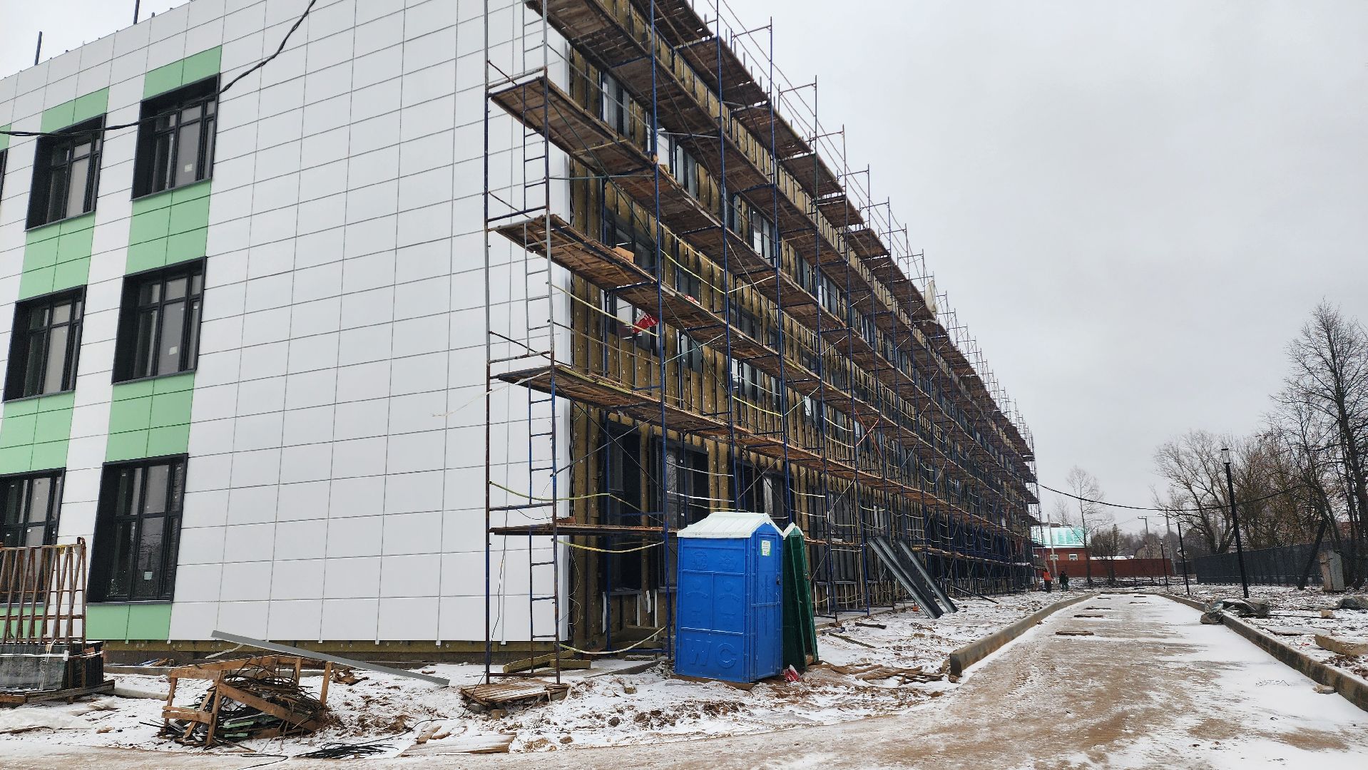 домодедово, стройка, ремонт, капремонт, новая школа, подмосковье,