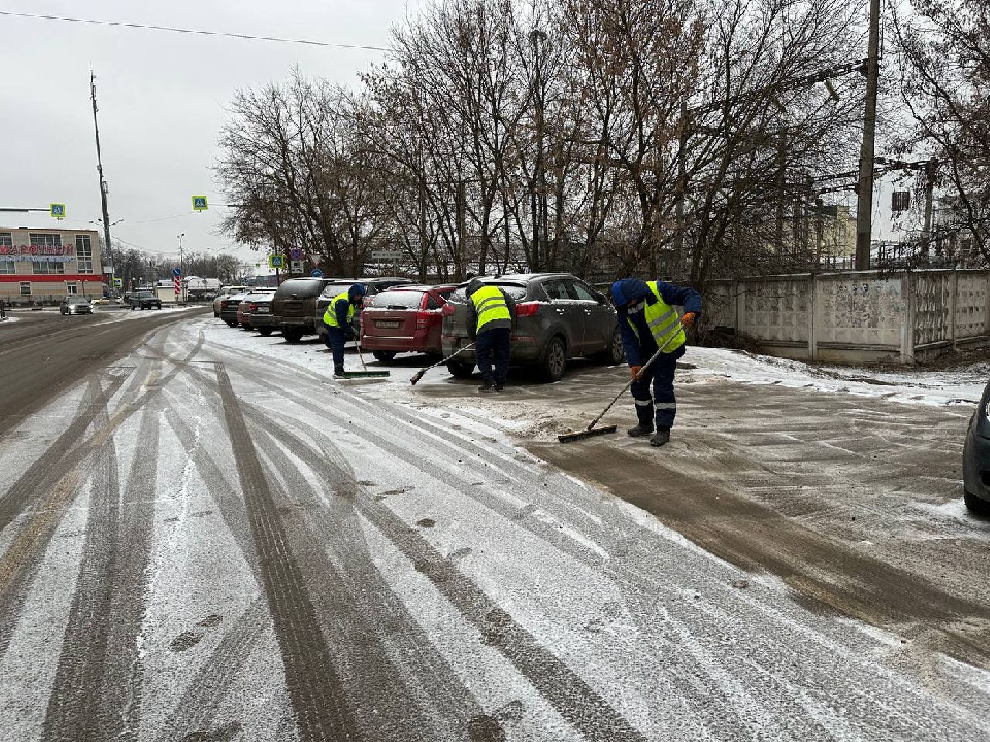уборка снега, коммунальная служба, погода, домодедово,