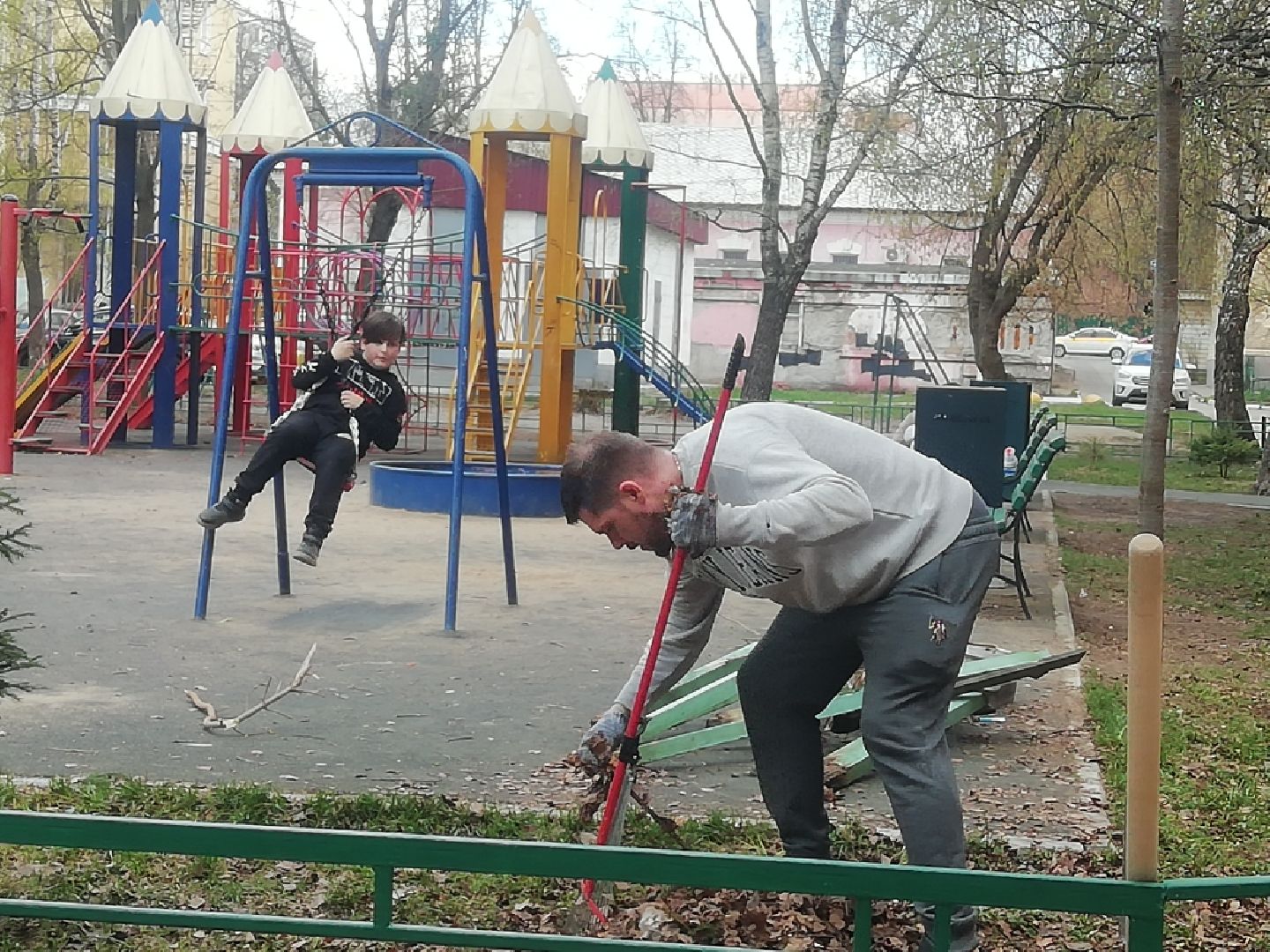 Звенигород, благоустройство, субботник, детские площадки, уборка территорий