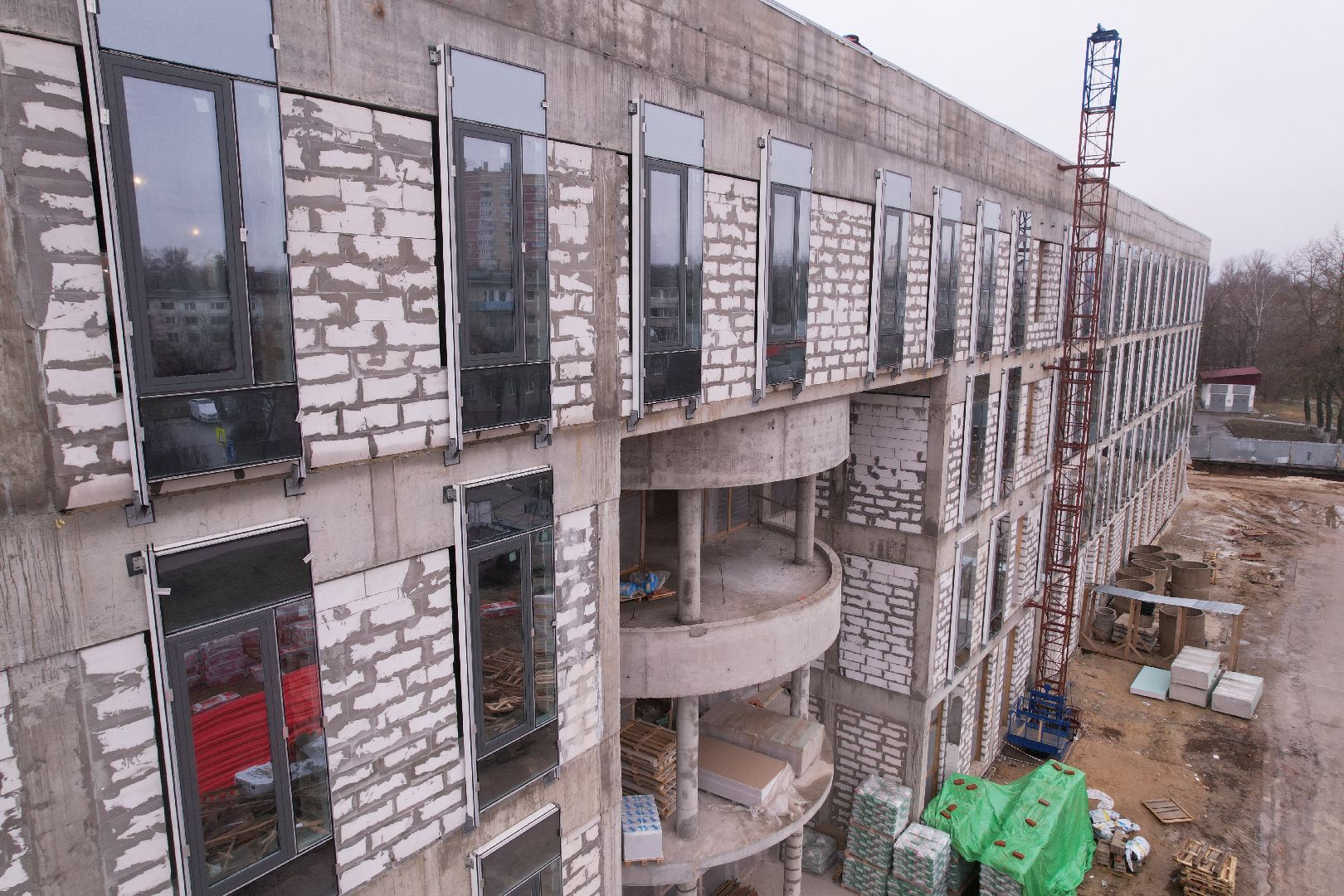 видео с коптера, чехов, медицина,