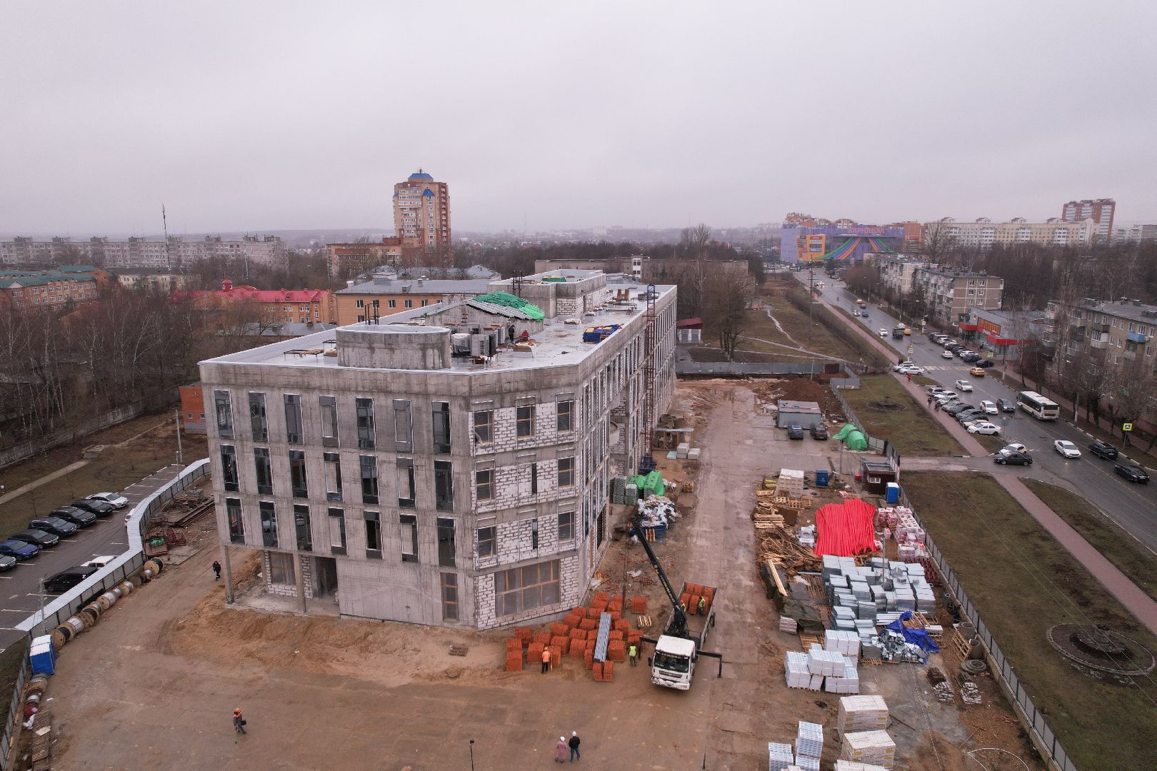 видео с коптера, чехов, медицина,