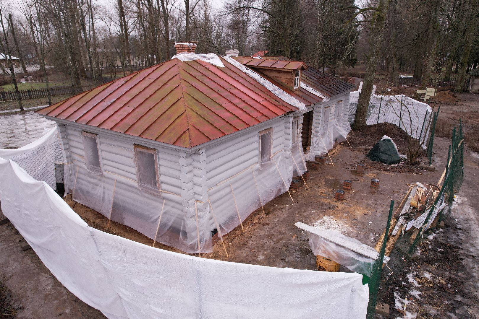 видео с коптера, чехов, музей-заповедник