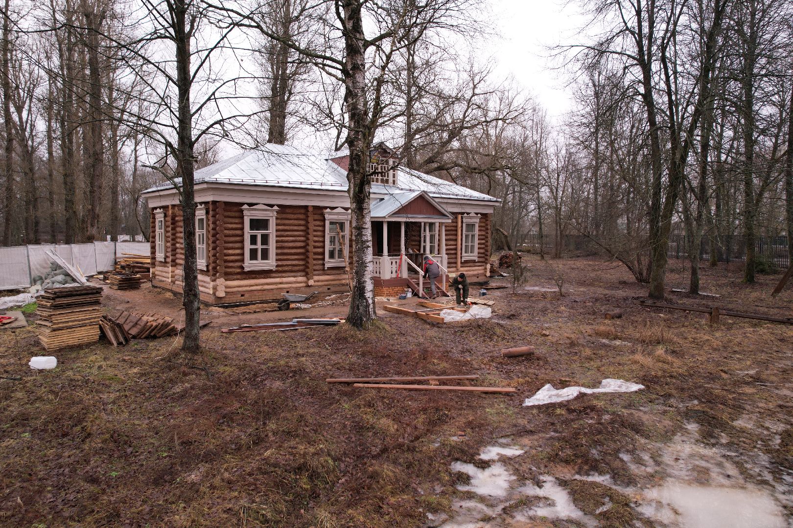 видео с коптера, чехов, музей-заповедник