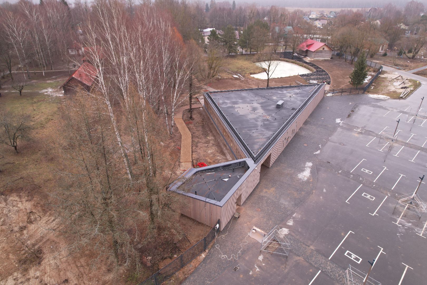 видео с коптера, чехов, музей-заповедник