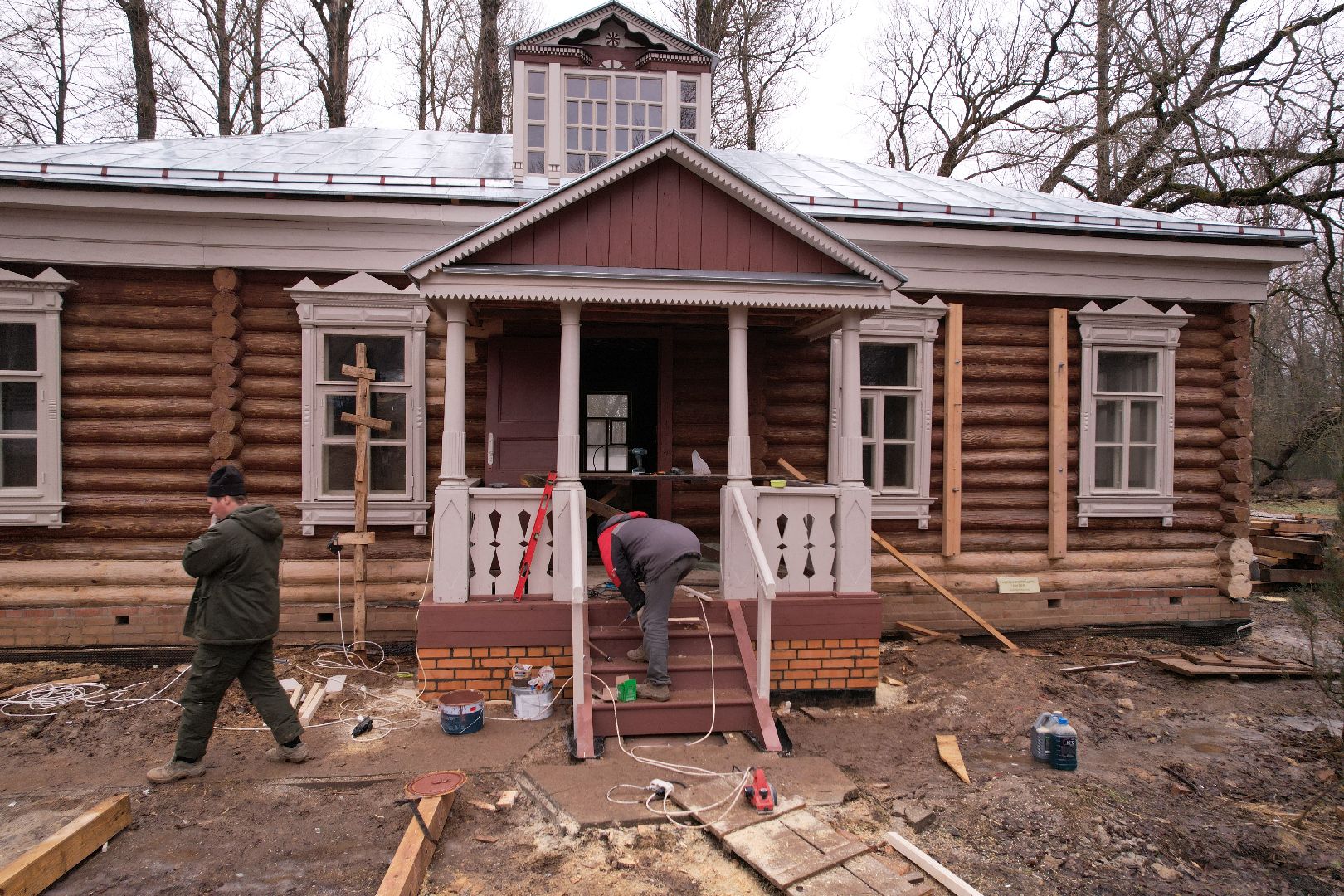 видео с коптера, чехов, музей-заповедник