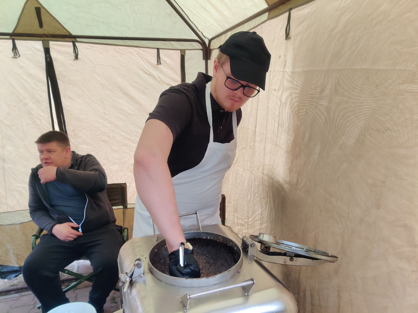 Красноармейск, Пушкинский, субботник, полевая кухня