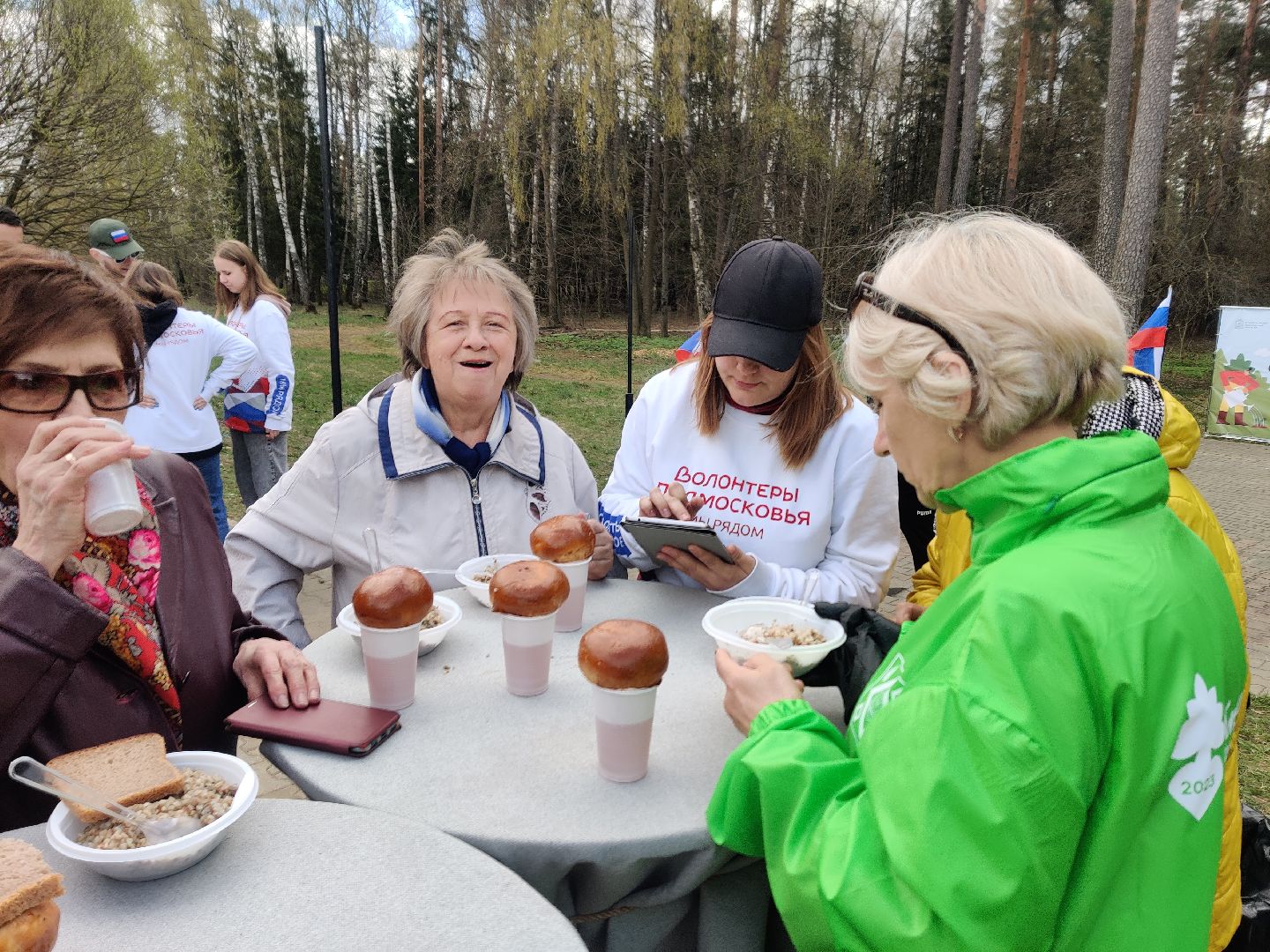 Красноармейск, Пушкинский, субботник, полевая кухня