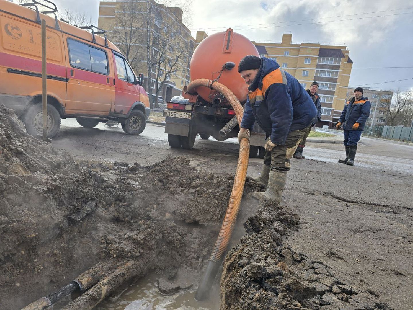 можайск, можайский муниципальный округ, подмосковье, жкх, замена теплотрассы, ао фплк, ресурсоснабжающая организация, вертикалки,