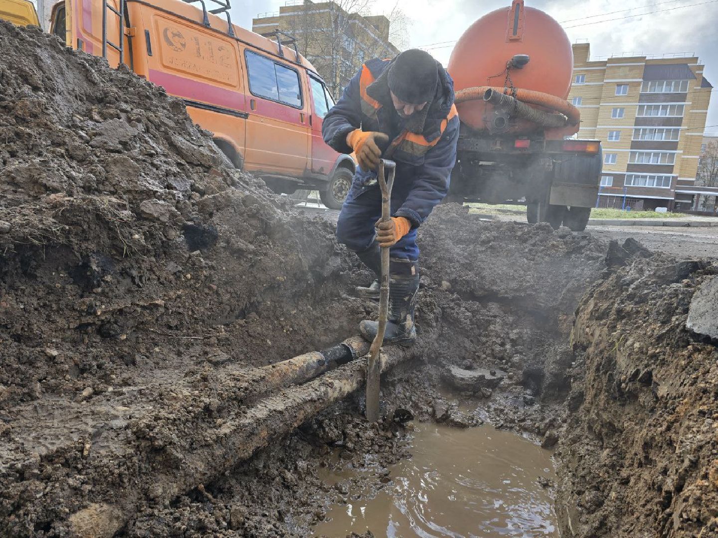 можайск, можайский муниципальный округ, подмосковье, жкх, замена теплотрассы, ао фплк, ресурсоснабжающая организация, вертикалки,