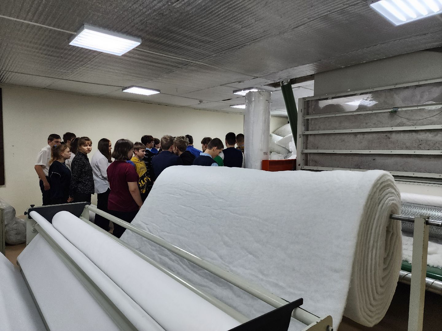 дети, экскурсия, производство матрасов, матрасы, овз, школа-интернат, шатура,