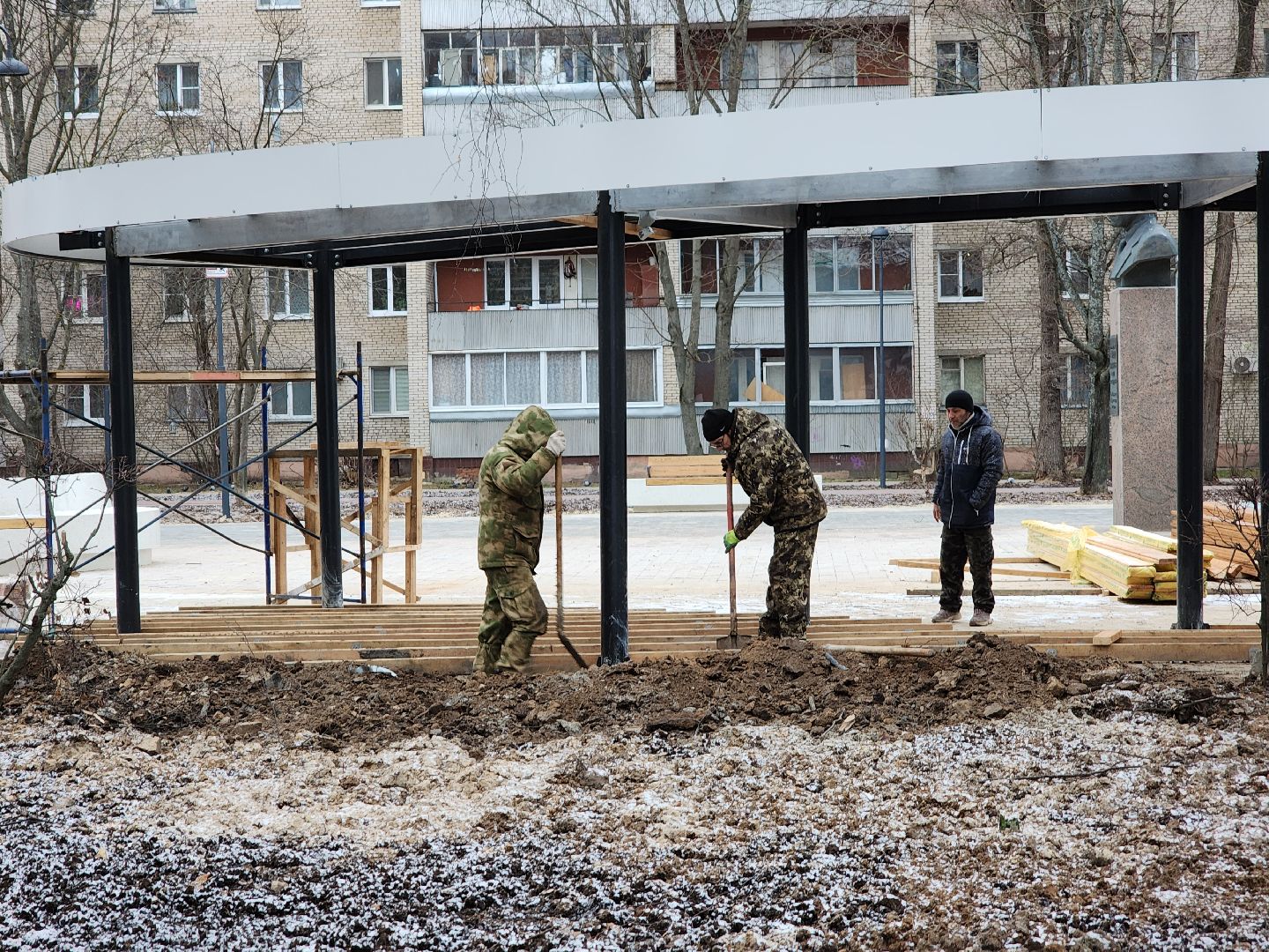 Дубна, Благоустройство, комфортная городская среда, Сквер, вертикалки,