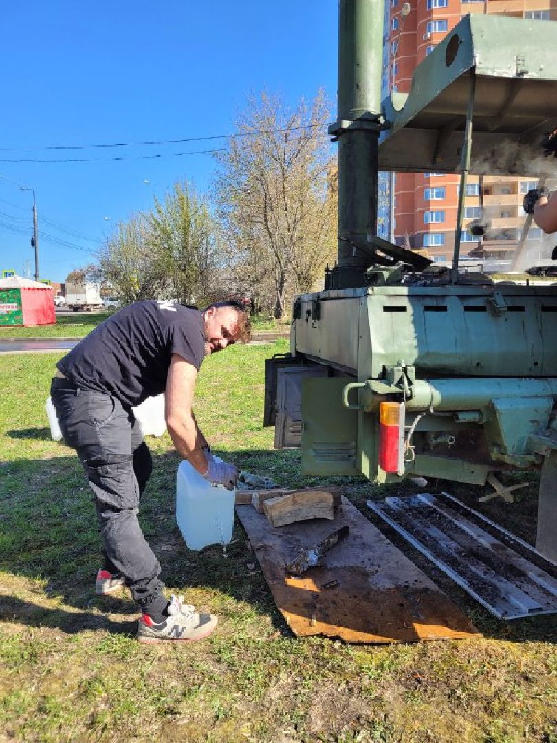 полевая кухня; видное; питание; субботник