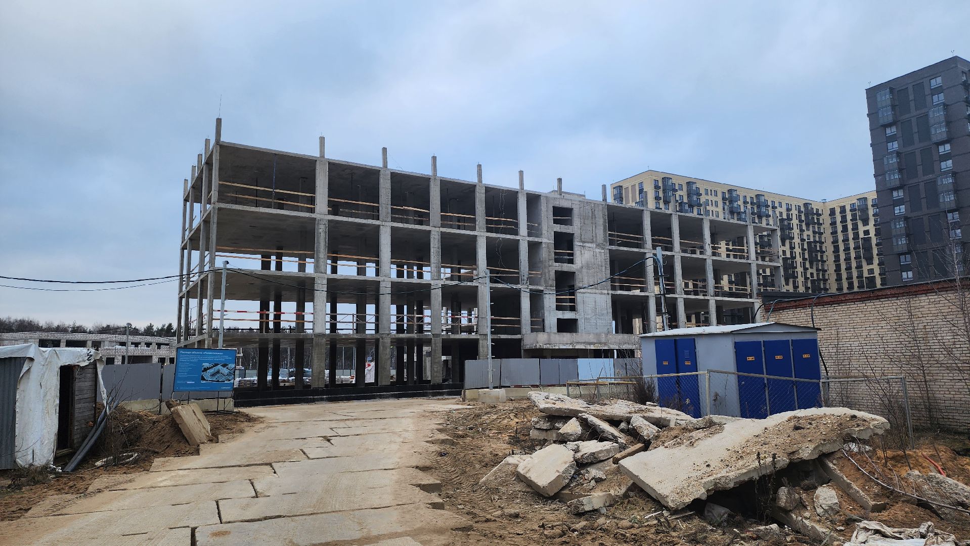 Люберцы, люберецкая областная больница, строящаяся поликлиника,