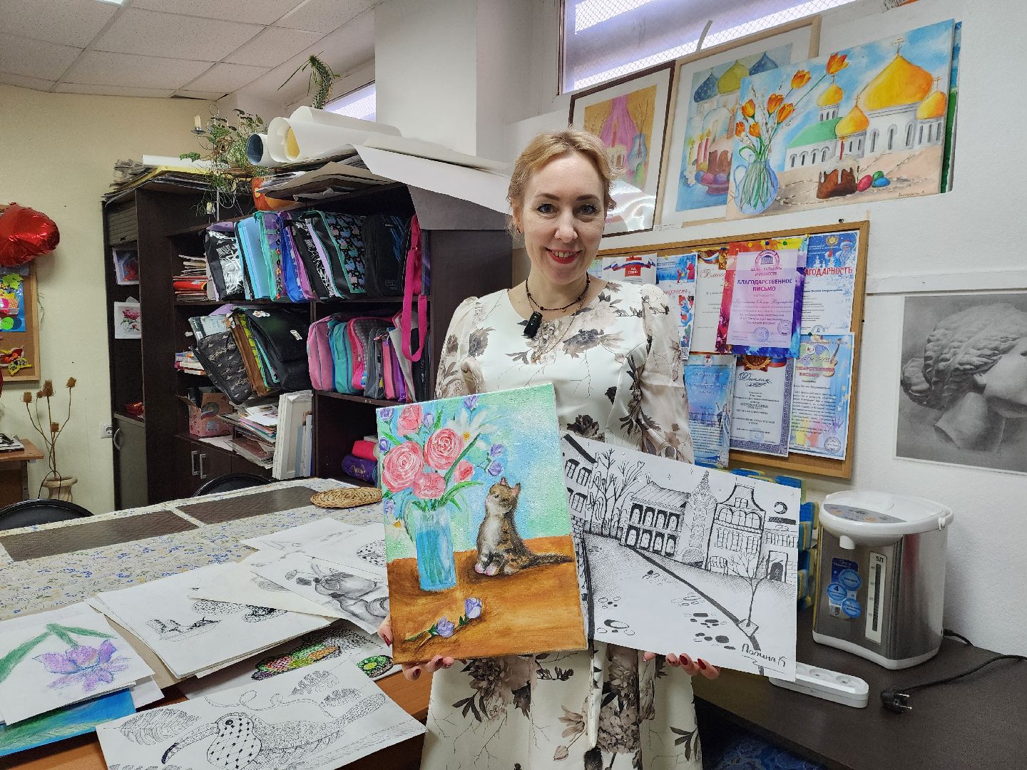 электроугли, выставка, дети, общество, культура, рисование,