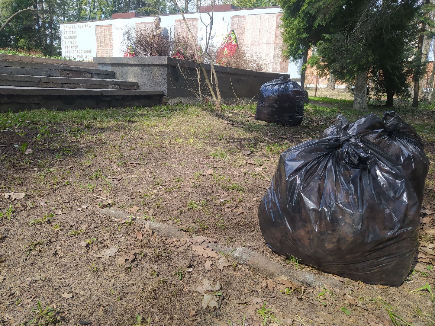 субботник, Дедовск, парк, памятник, уборка, благоустройство