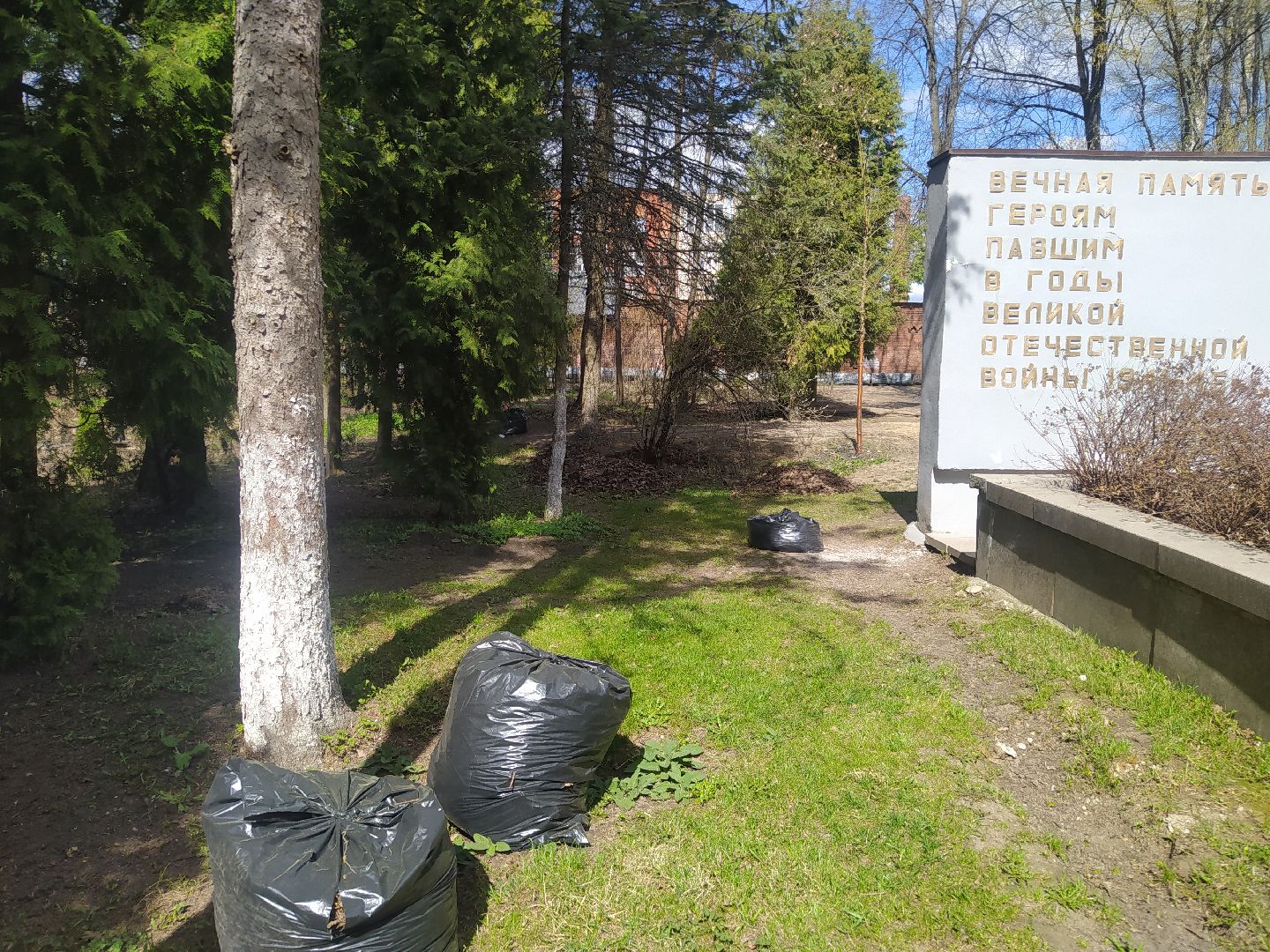 субботник, Дедовск, парк, памятник, уборка, благоустройство