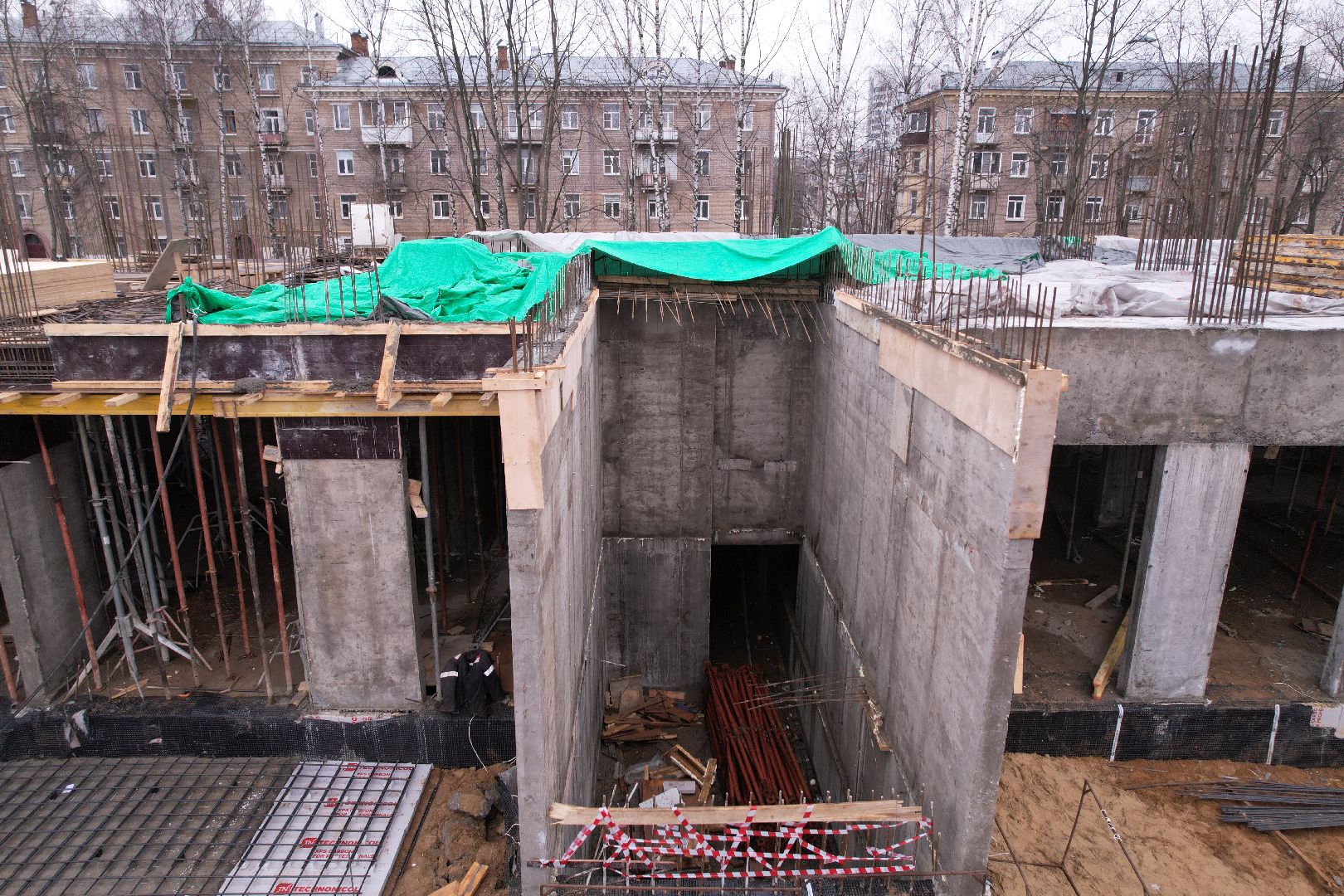 видео с коптера, поликлиника, королёв,