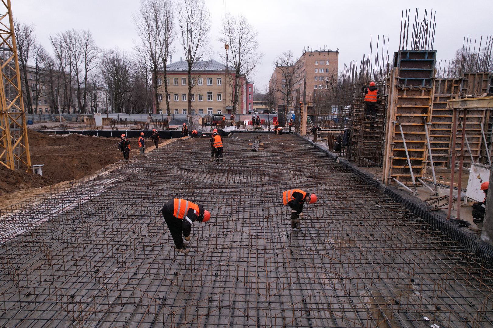 видео с коптера, поликлиника, королёв,