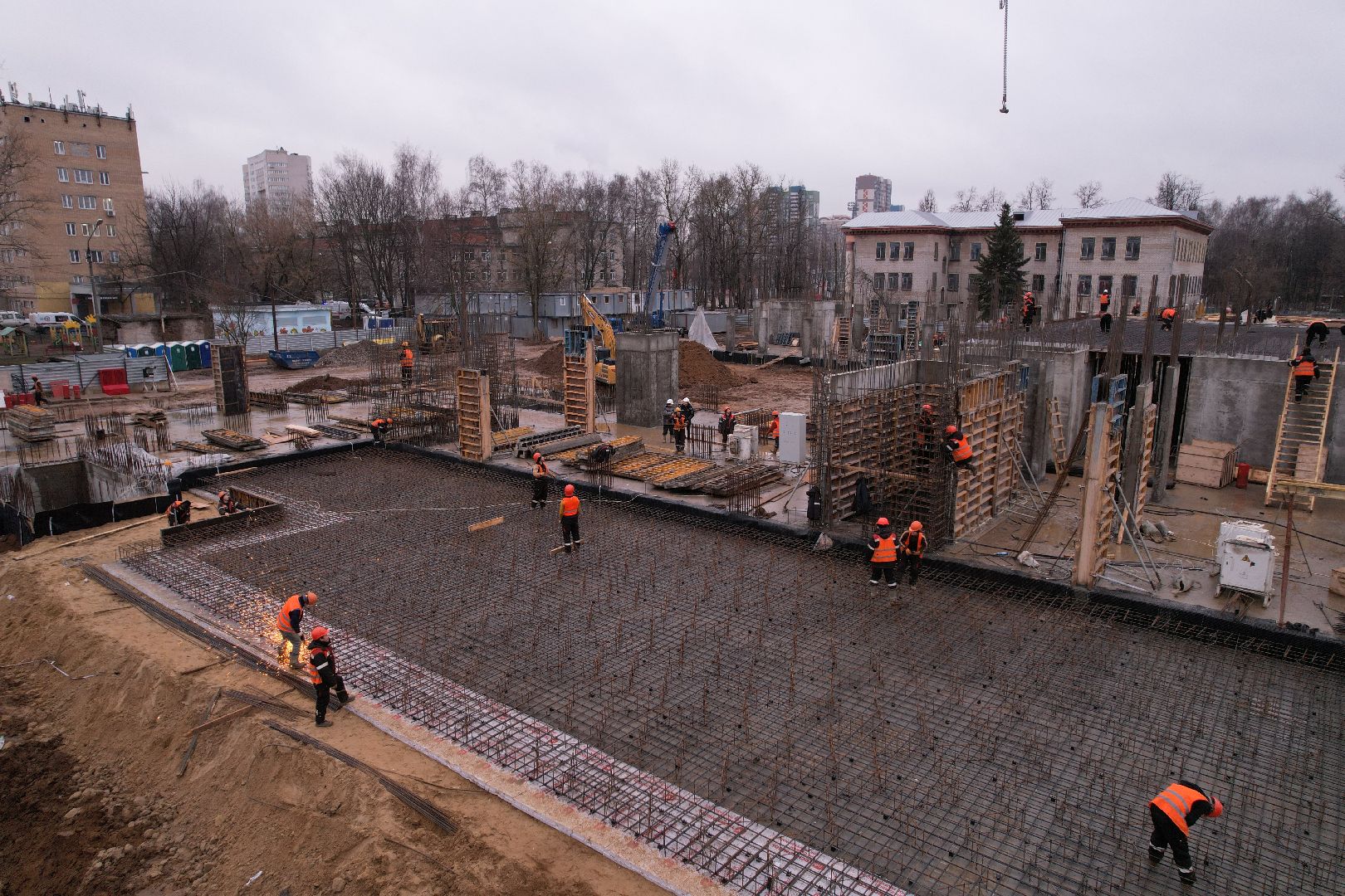 видео с коптера, поликлиника, королёв,