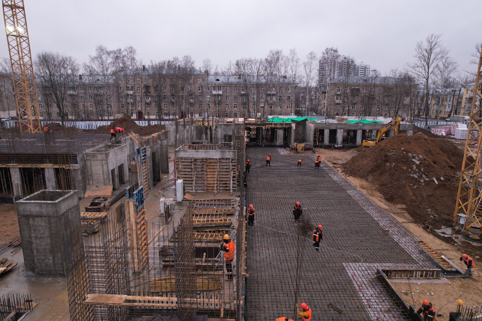 видео с коптера, поликлиника, королёв,