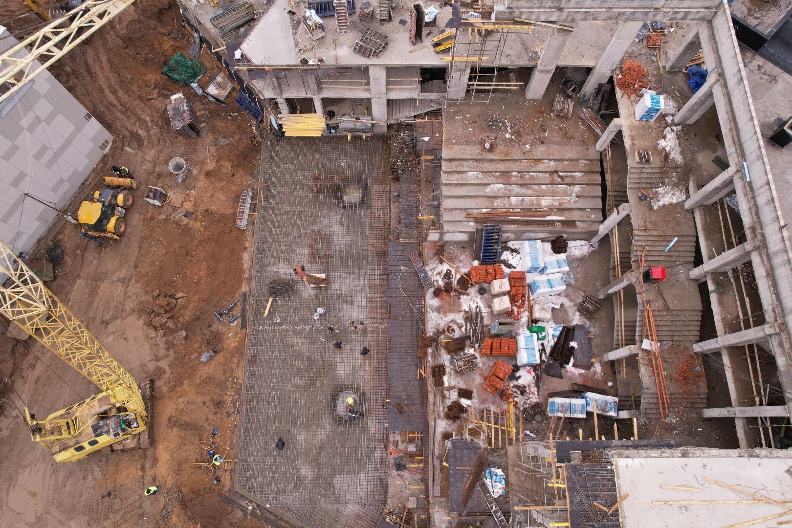 видео с коптера, королёв, школа,