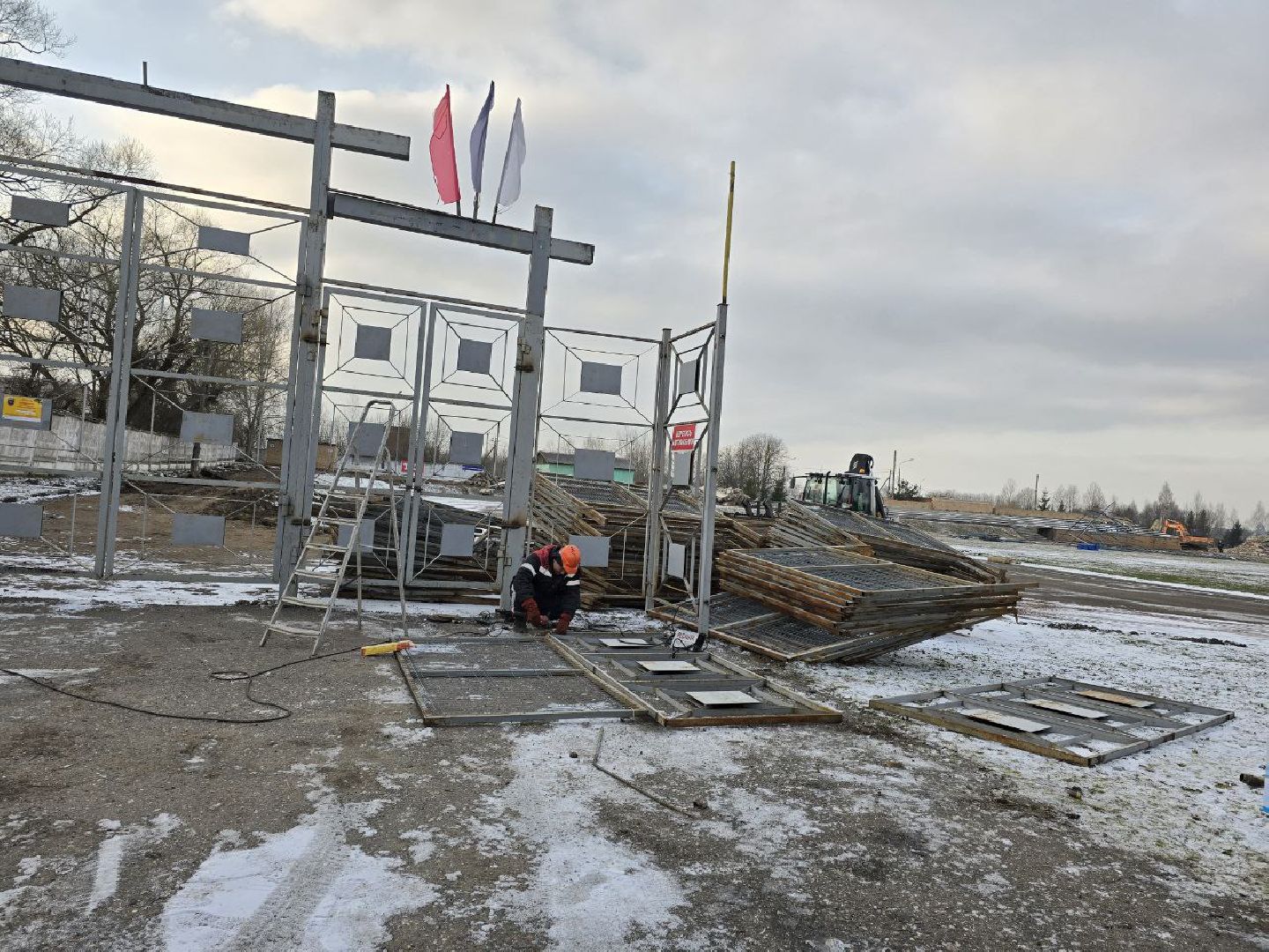 можайск, можайский муниципальный округ, подмосковье, строительство, реконструкция, стадион, городской стадион, спартак, вертикалки,