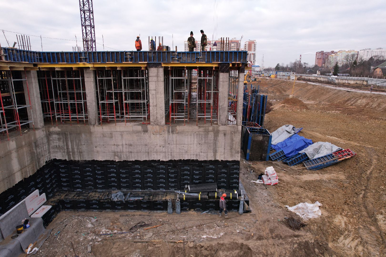 видео с коптера, балашиха, госпиталь,