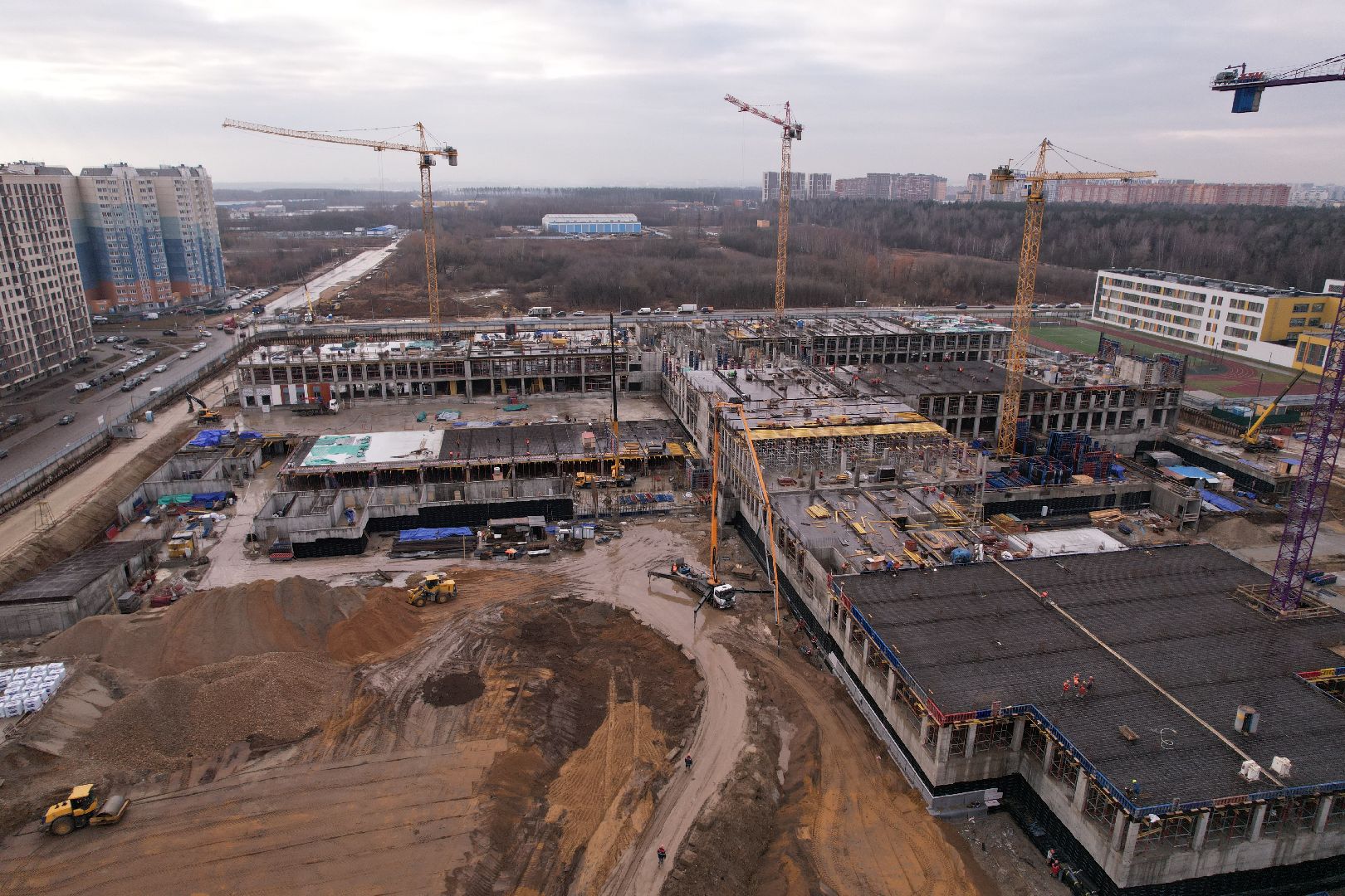 видео с коптера, балашиха, госпиталь,