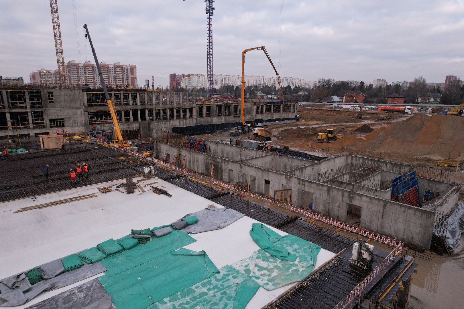 видео с коптера, балашиха, госпиталь,